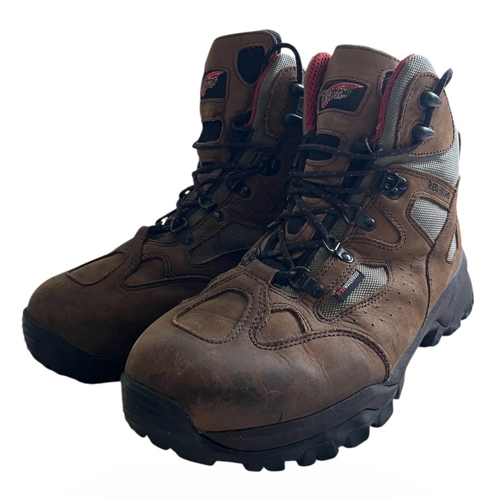 Red Wing Shoes 8675 EH ASTM F2892-11 Waterproof Vibram Work Boots 11 EE Brown WP